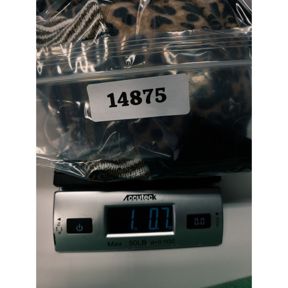 Gimmicks Sweater Womens L Brown Leopard Print Mixed Media Boho Indie Mob Wife - Picture 16 of 16